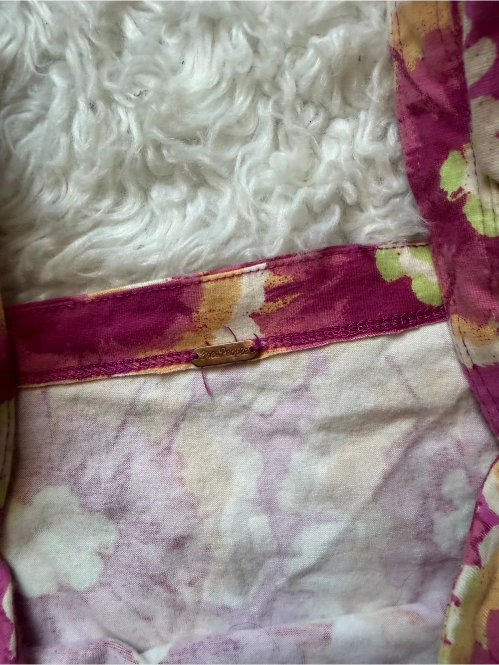 Free People Floral Square Puff Sleeve Give Me More Crop Top Cotton Cottagecore M
